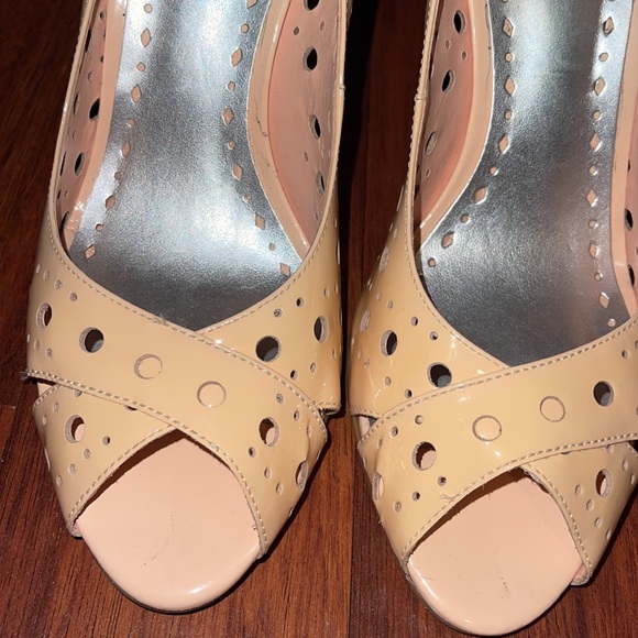 Bcbgirls Light Peach cutout open toe pump - Picture 6 of 10